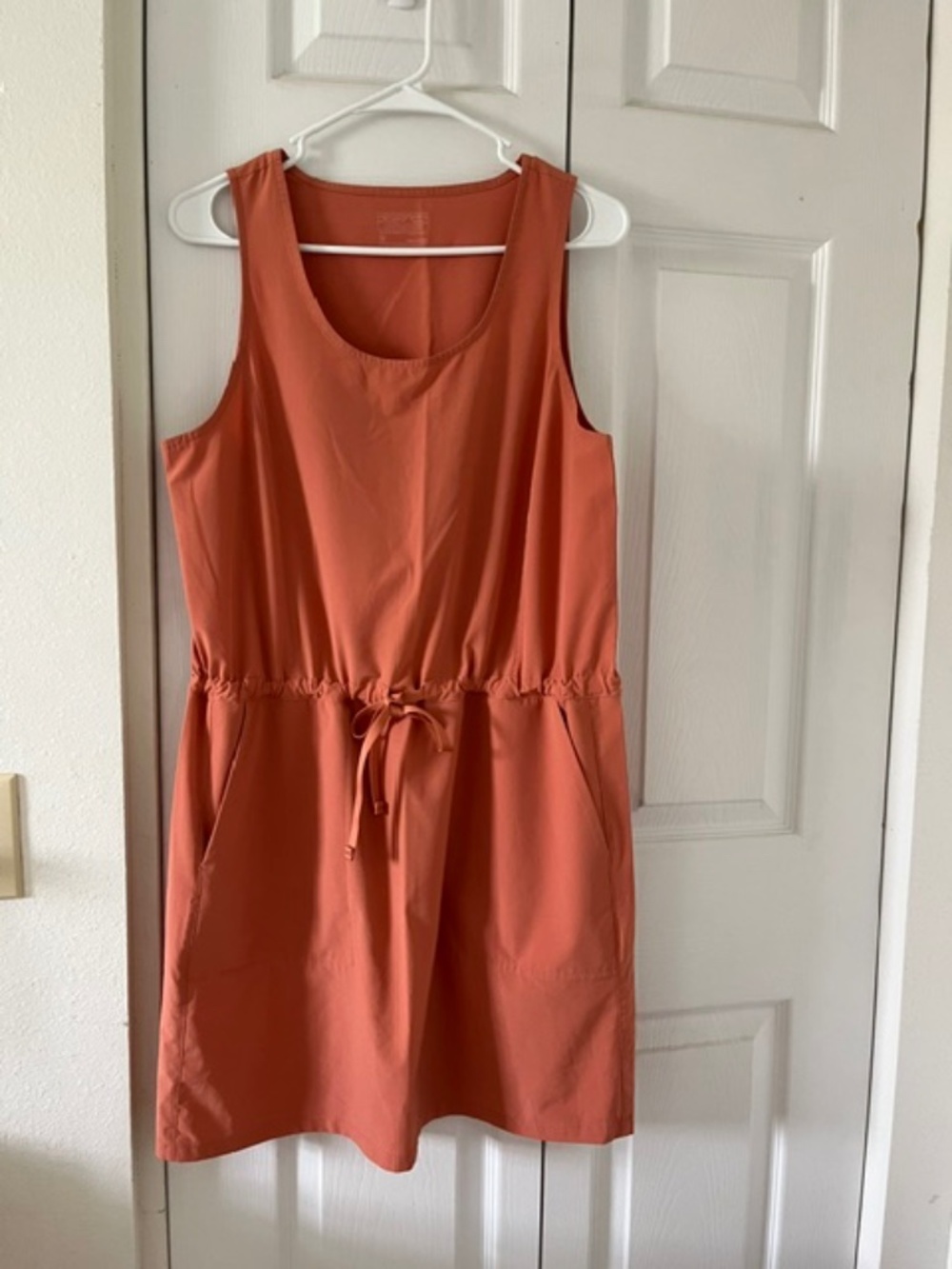 Patagonia Sleeveless Drawstring Waist Hiking Dress - Sienna Clay Color